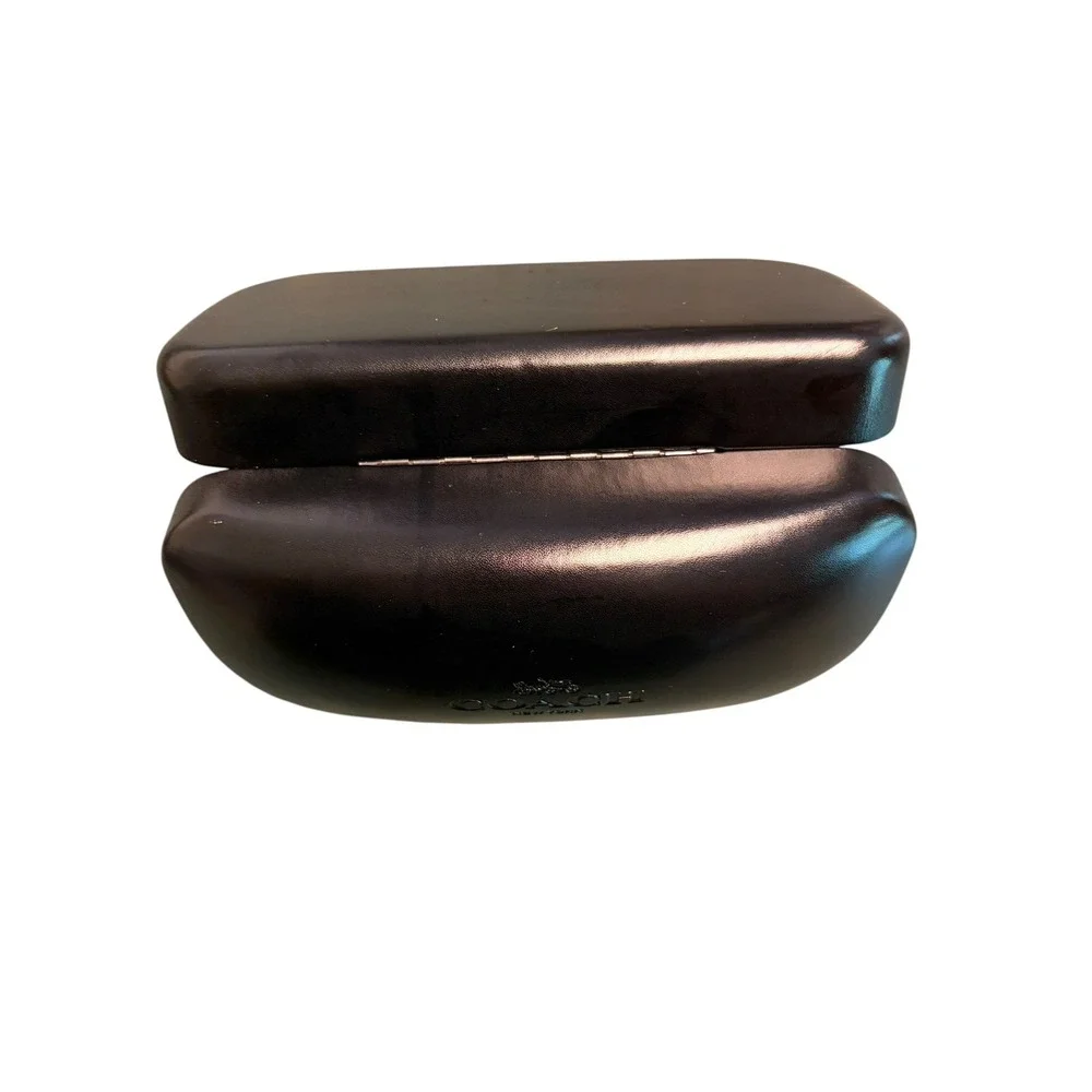 Coach New York Black Hard Clam Shell Eye Glasses Sunglasses Case